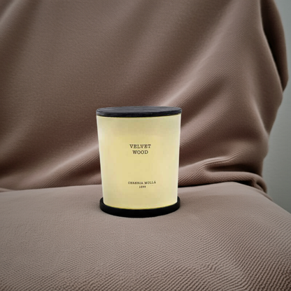 Cereria Molla - Velvet Wood Ivory 3 wick XL Candle - 21 oz / 600 g - Coastous