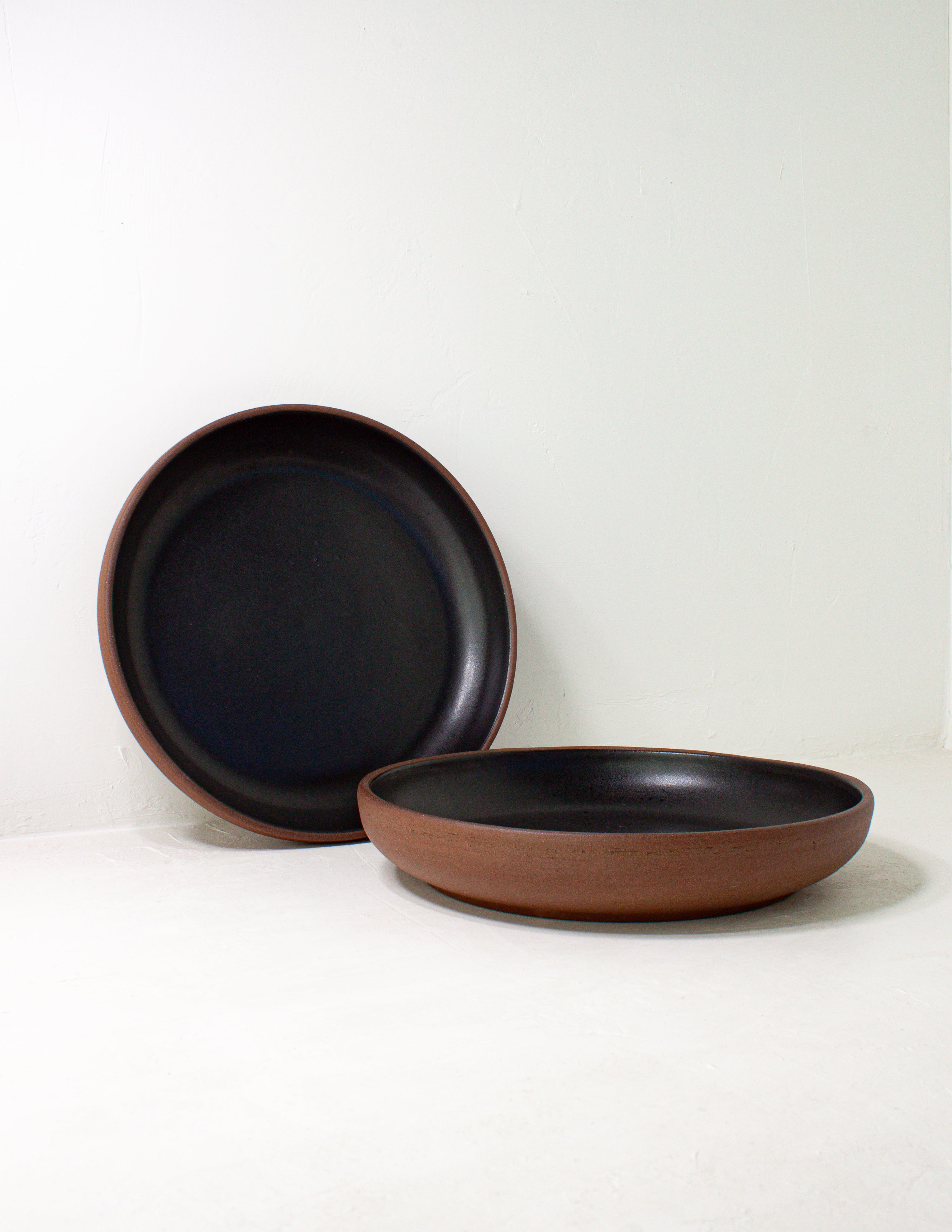 Coupe Serving Bowl Black Oak Art