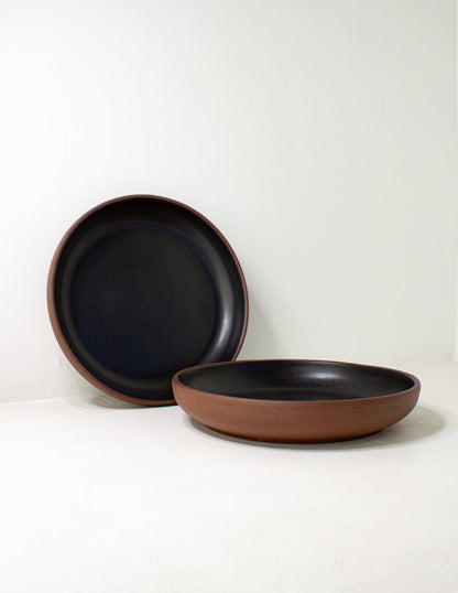 Coupe Serving Bowl Black Oak Art