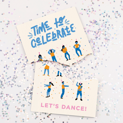 Endless Macarena Card with Glitter Joker Greeting