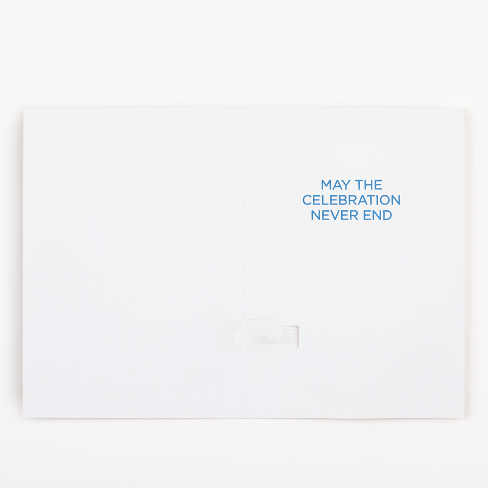 Endless Macarena Card with Glitter Joker Greeting