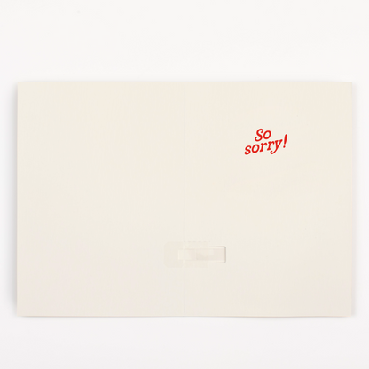 Endless I'm Sorry With Glitter Joker Greeting