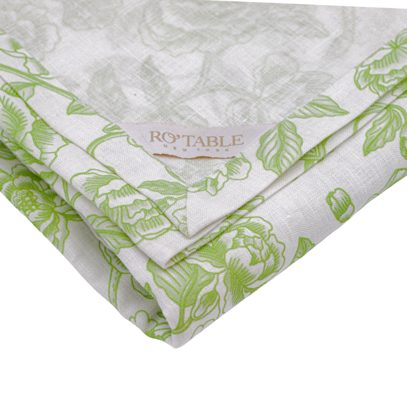 Ivory Flora Parlour Tablecloth Ro'Table
