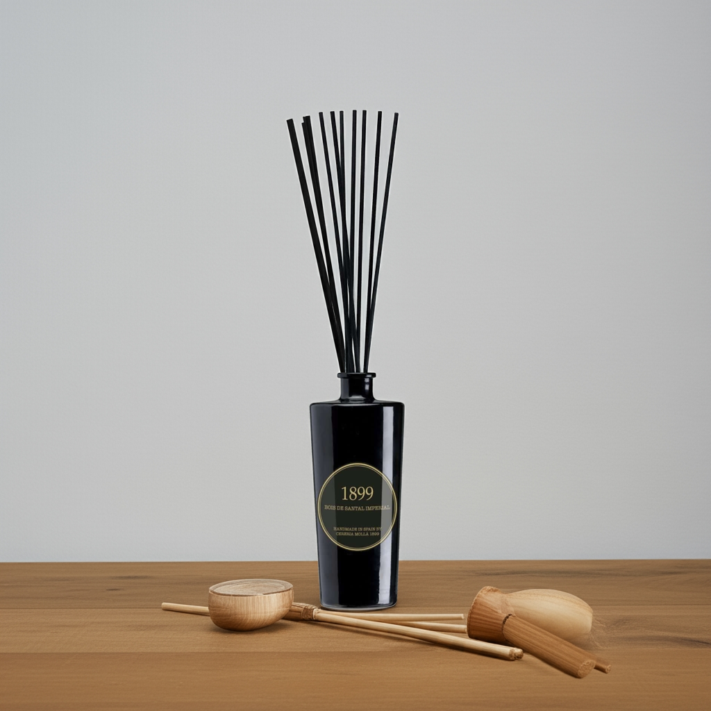 Cereria Molla - Bois De Santal Imperial Black & Gold Premium Reed Diffuser -   -  Coastous