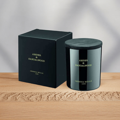Cereria Molla - Amber & Sandalwood Candle - 8 oz / 230 g - Coastous