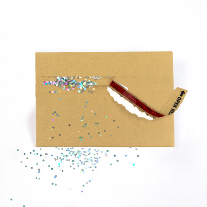 Glitter Trap Kraft Envelope (1-Pack) Joker Greeting