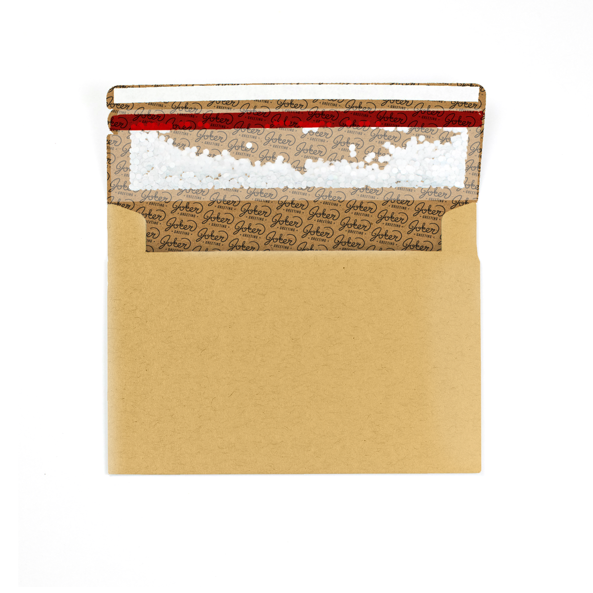 Glitter Trap Kraft Envelope (1-Pack) Joker Greeting