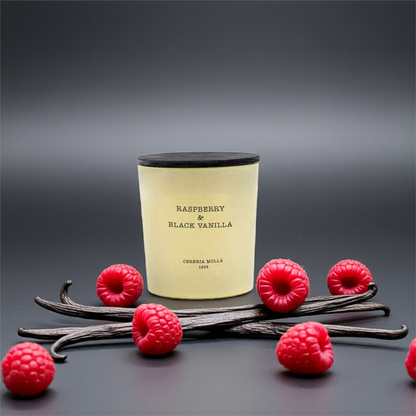 Cereria Molla - Raspberry Black Vanilla Ivory 3 wick XL Candle - 21 oz / 600 g - Coastous