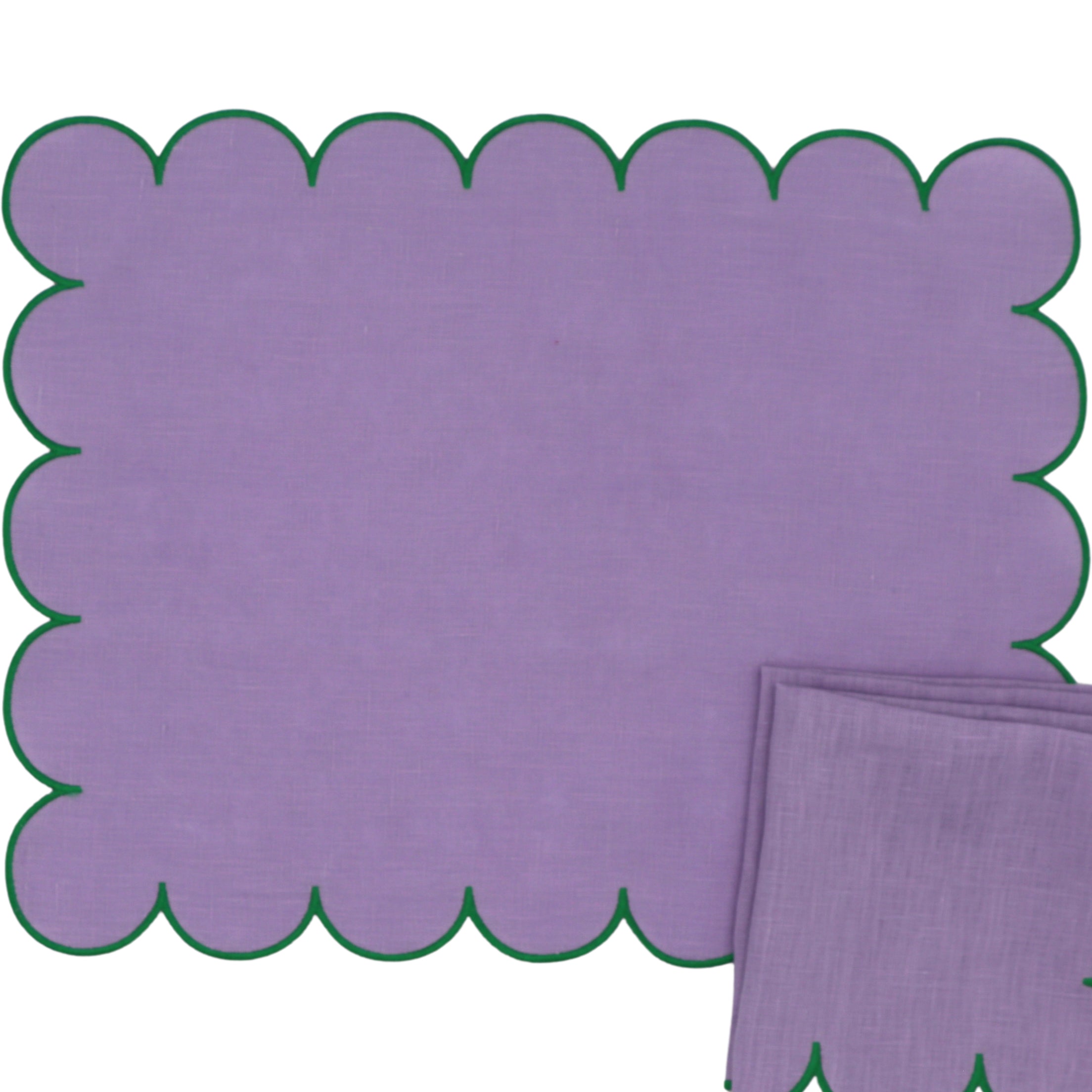 Lilac Adorned Napkin - Set of 4 Ro'Table