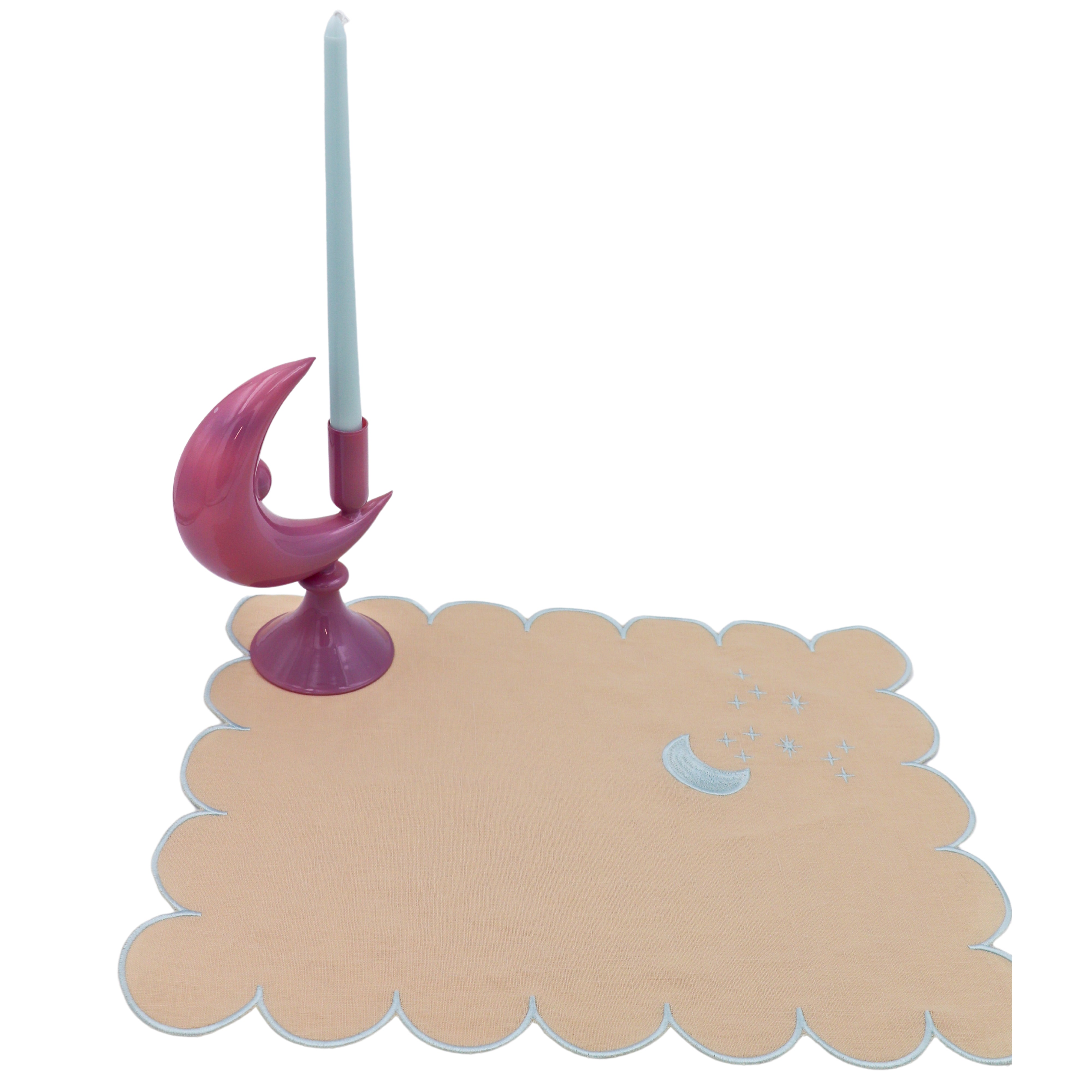 Lilac Crescent Moon Candle Holder - Case of 12 Candle Holders Ro'Table