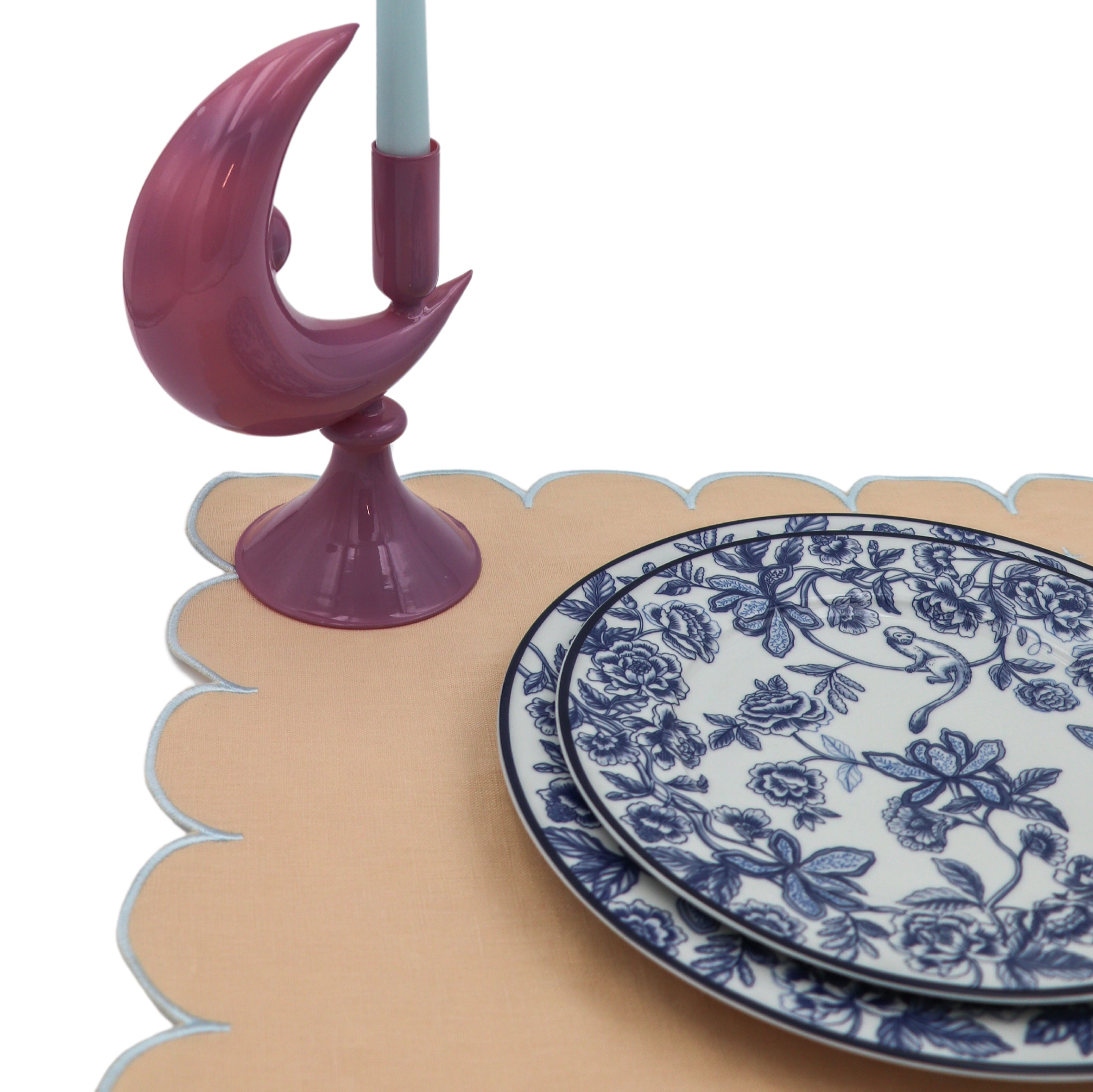 Lilac Crescent Moon Candle Holder - Case of 12 Candle Holders Ro'Table