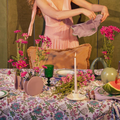 Extra Tall Lilac Hush Taper Candle,  1 Case of 48 Packs (4 Candles per Pack) Ro'Table