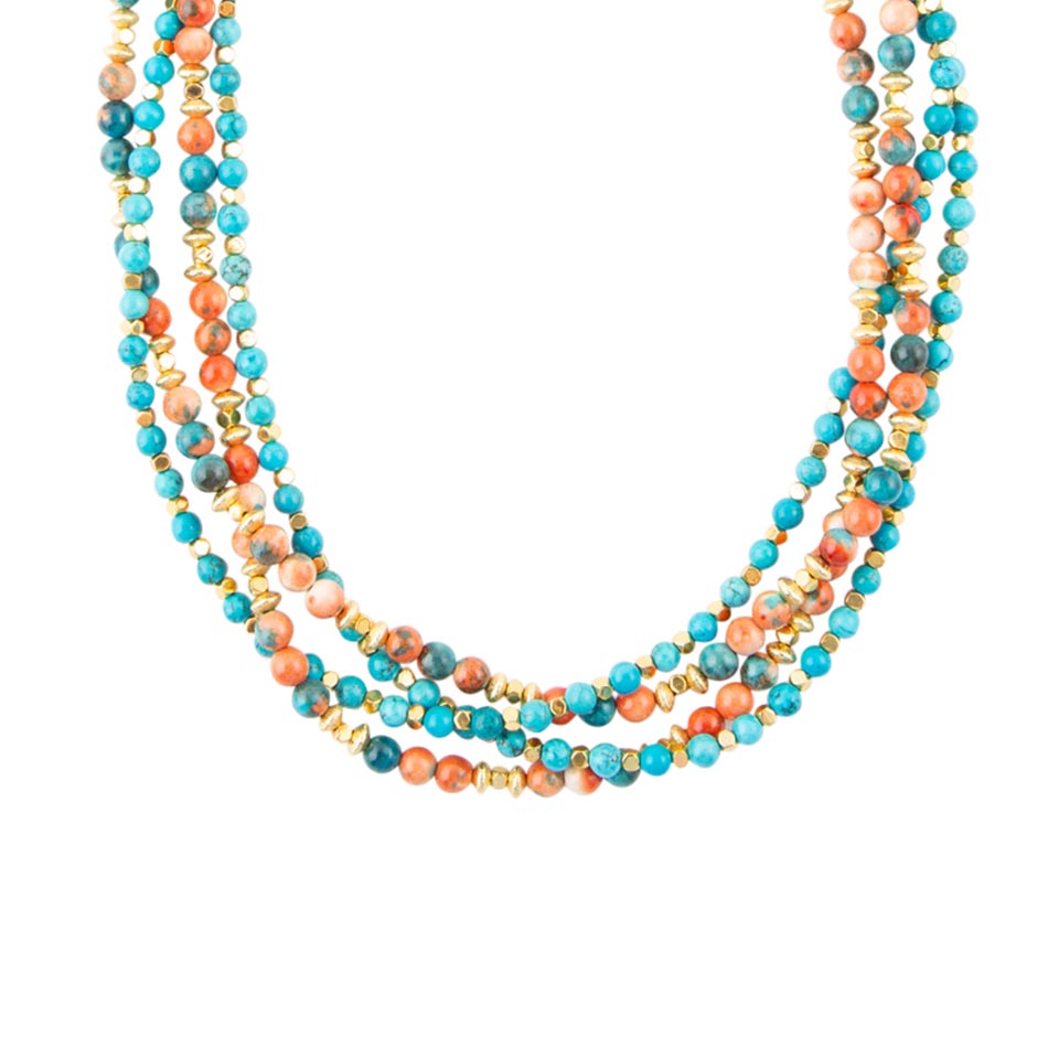 Mandarin Twist Statement Necklace Barse Jewelry