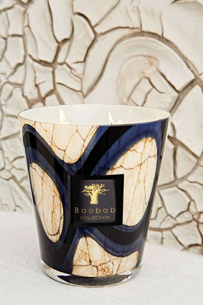 Baobab Collection - Candle Stones Lazuli - Cardamom-Sea Salt-Musk - MAX16 - Coastous