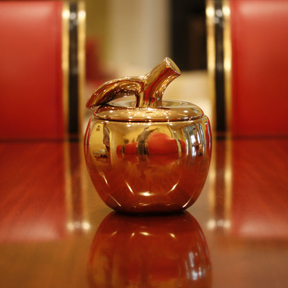 Gold Malus Apple Candle