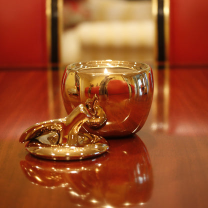 Gold Malus Apple Candle