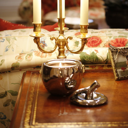 Silver Malus Apple Candle