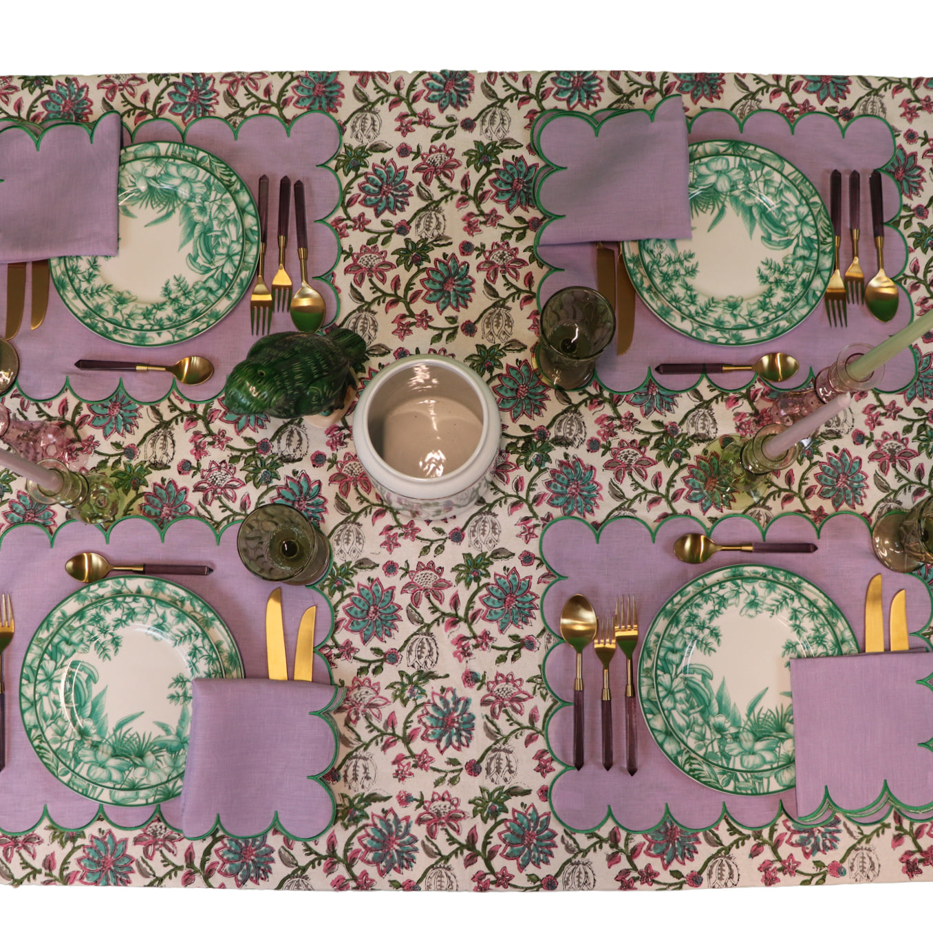 Monsoon Verdant Dinner Plate - Set of 4 (+1 Bonus Plate) Ro'Table