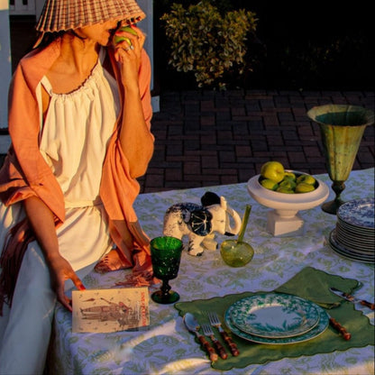 Monsoon Verdant Dinner Plate - Case of 12 Plates (+3 Bonus Plates) Ro'Table