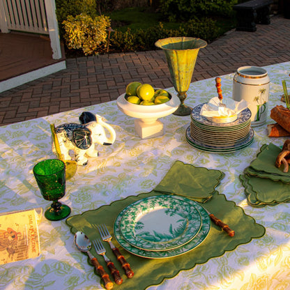 Monsoon Verdant Dinner Plate - Case of 12 Plates (+3 Bonus Plates) Ro'Table