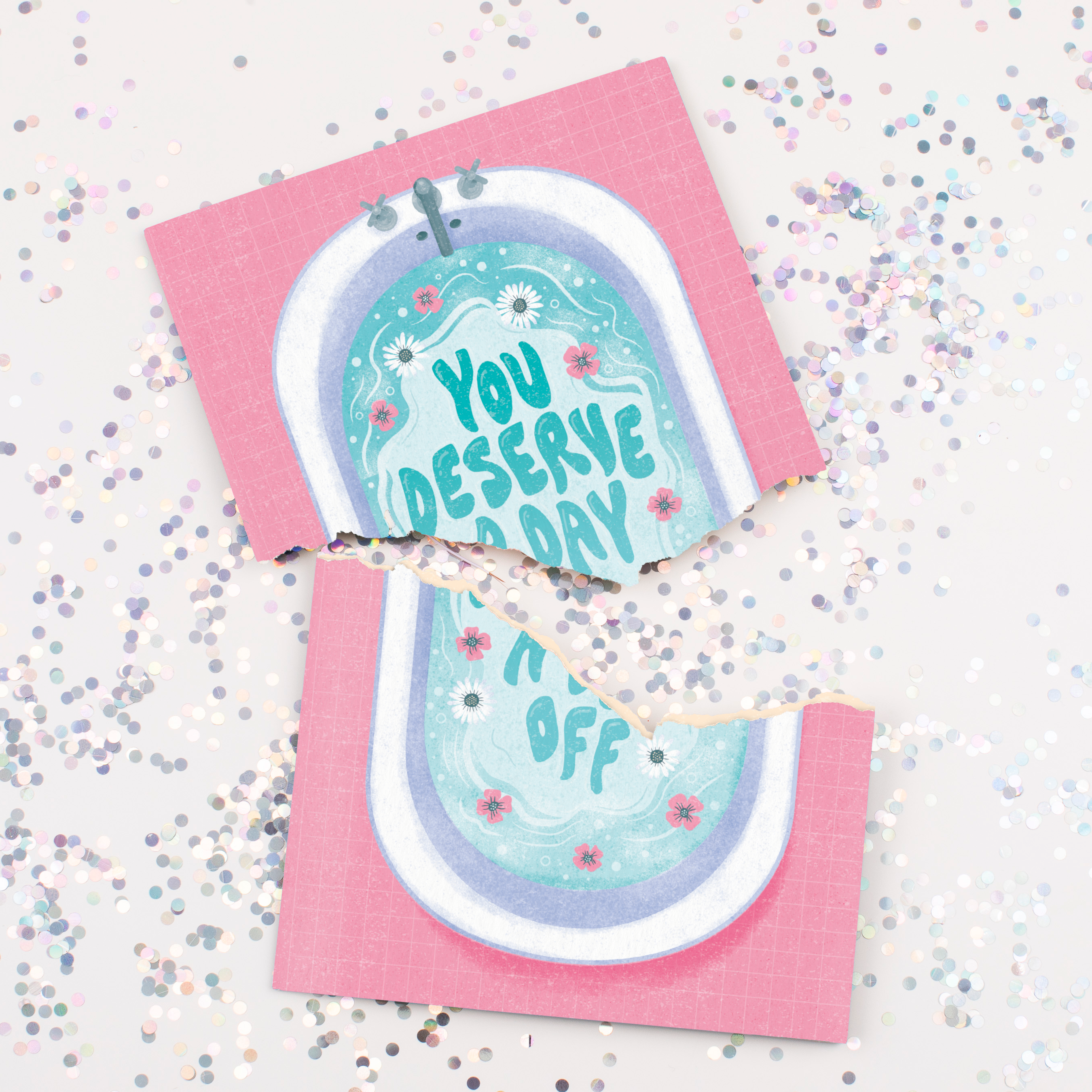 Endless Mom Mother's Card with glitter Joker Greeting