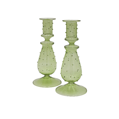 Olive Grove Dotty Candle Holder - Pair Ro'Table