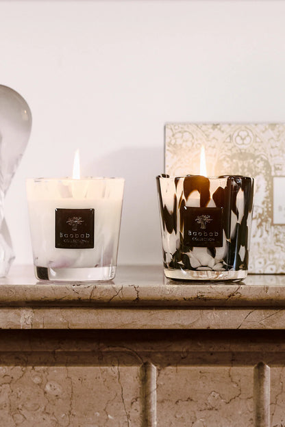 Baobab Collection - Limited Edition Black and White Pearls Candle Duo - Coastous