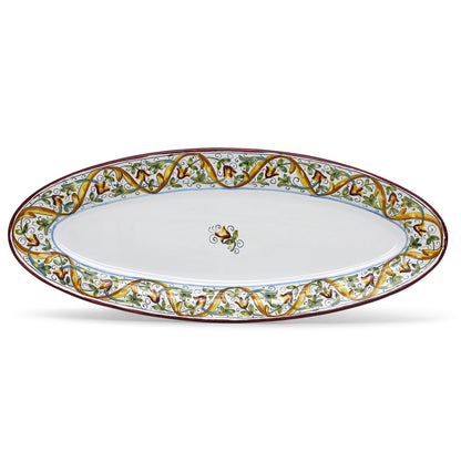 DERUTA PRIMAVERA: Fish/Hors d'Oeuvres Oval Narrow Platter