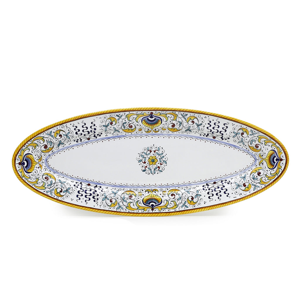 PAVOVE DELUXE: Fish/Hors d'Oeuvres Oval Narrow Platter
