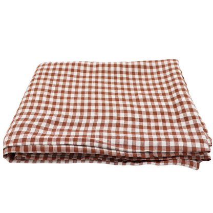 Pecan Plaid Tablecloth Ro'Table