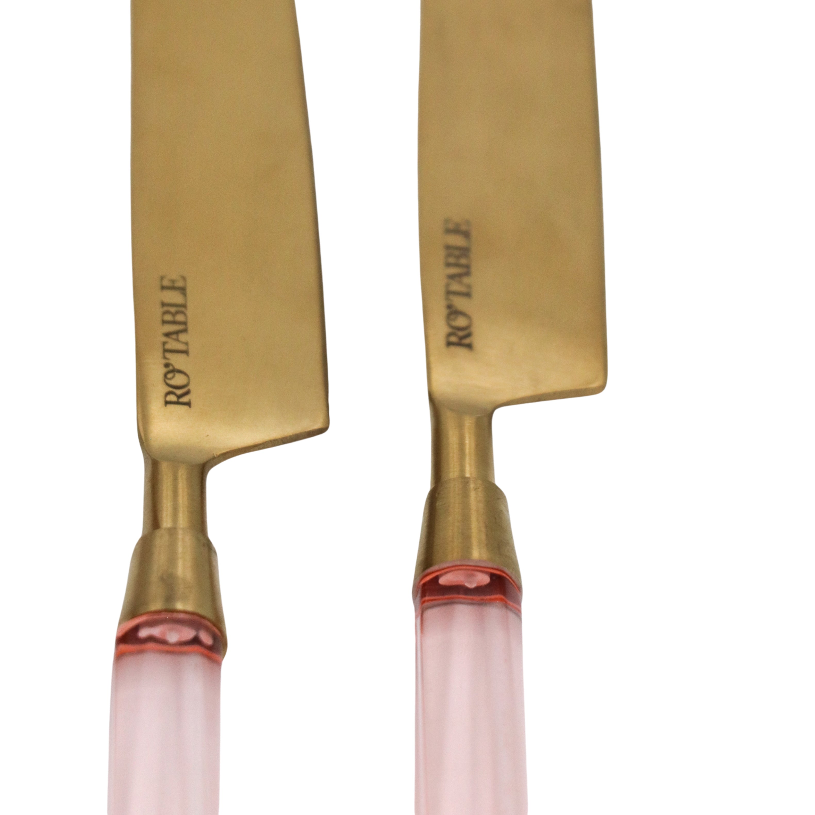 24pc Set Peony Blush Cutlery - 6 Piece - Set of 4 Ro'Table