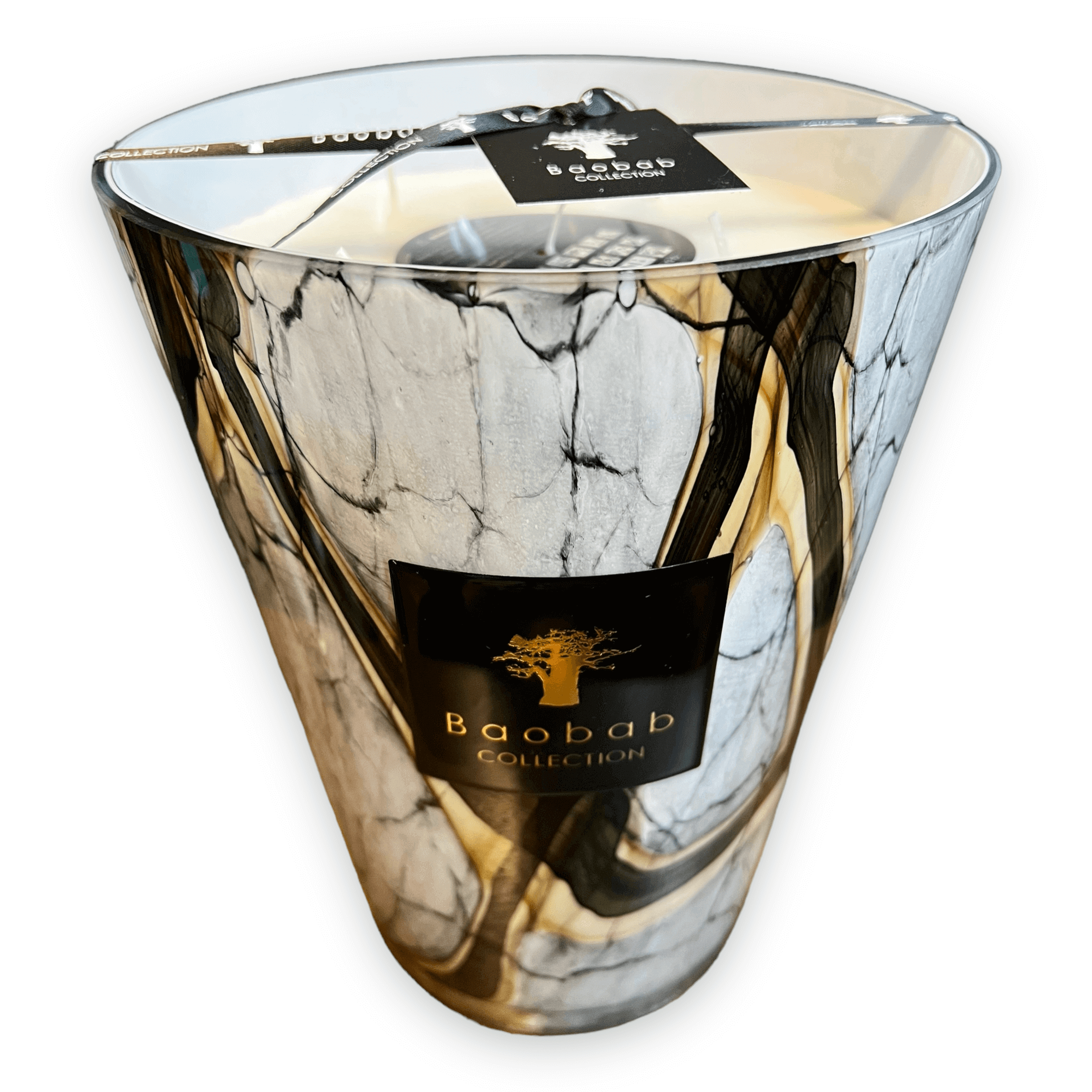 Baobab Collection - Candle Stones Marble - Leather-Tuberose-Berries - MAX24 - Coastous