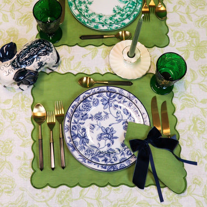 Extra Tall Pine Green Taper Candle, 1 Case of 48 Packs (4 Candles per Pack) Ro'Table