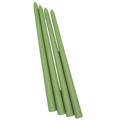 Extra Tall Pistachio Cream Taper Candle, 1 Case of 24 Packs (4 Candles per Pack) Ro'Table