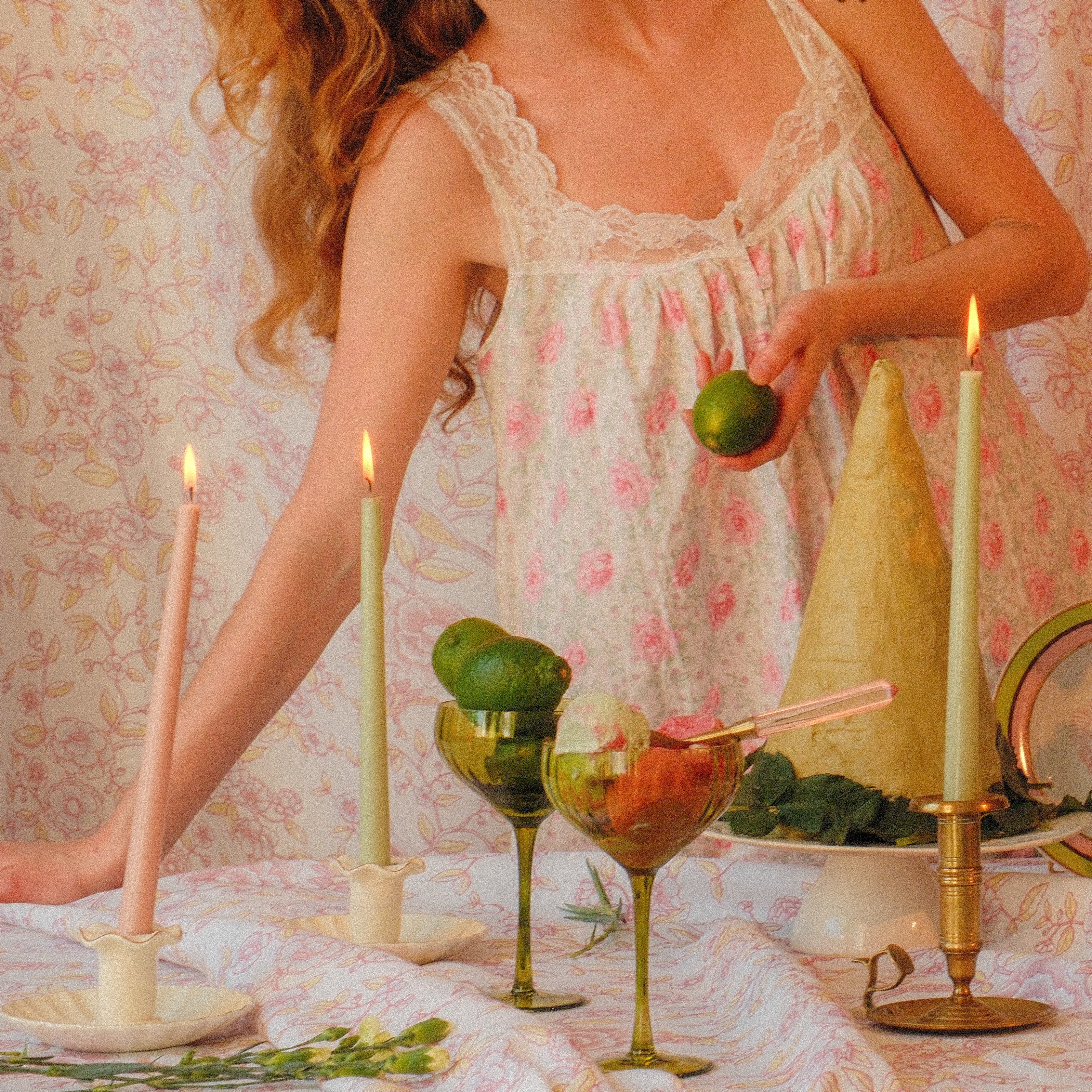 Extra Tall Pistachio Cream Taper Candle, 1 Case of 48 Packs (4 Candles per Pack) Ro'Table