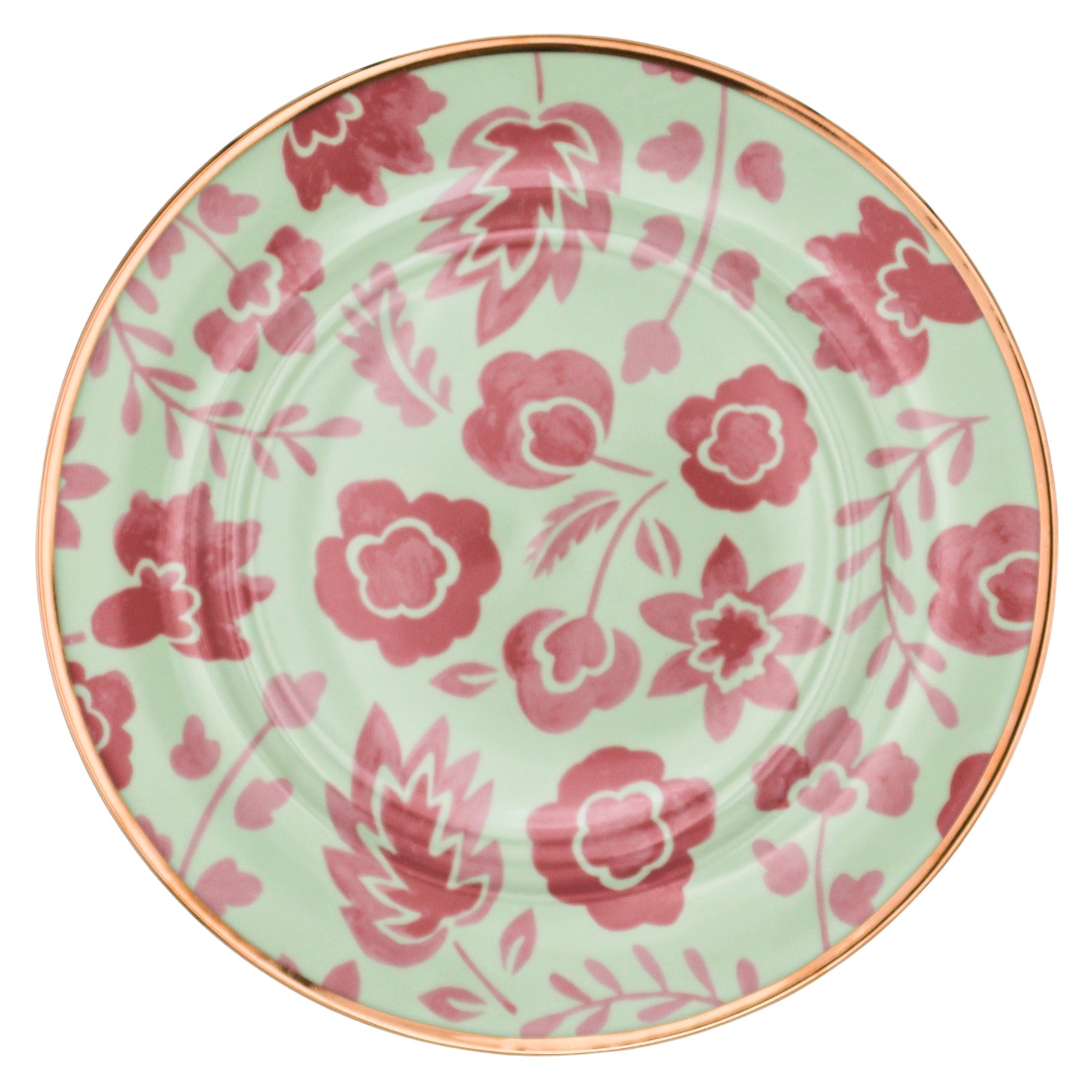 Pistachio & Lychee Leaf Dinner Plate - Set of 4 (+1 Bonus Plate) Ro'Table