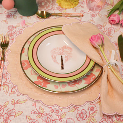 Pistachio & Lychee Palm Soup Bowl - Set of 4 (+1 Bonus Bowl) Ro'Table