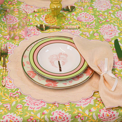 Pistachio & Lychee Palm Soup Bowl - Set of 4 (+1 Bonus Bowl) Ro'Table