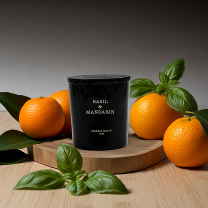 Cereria Molla - Basil & Mandarin 3 wick XL Candle - 21 oz / 600 g - Coastous