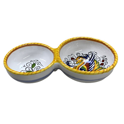 RAFFAELLESCO: Olive Dish Bowl - Relish and Condiments divided bowl [R]