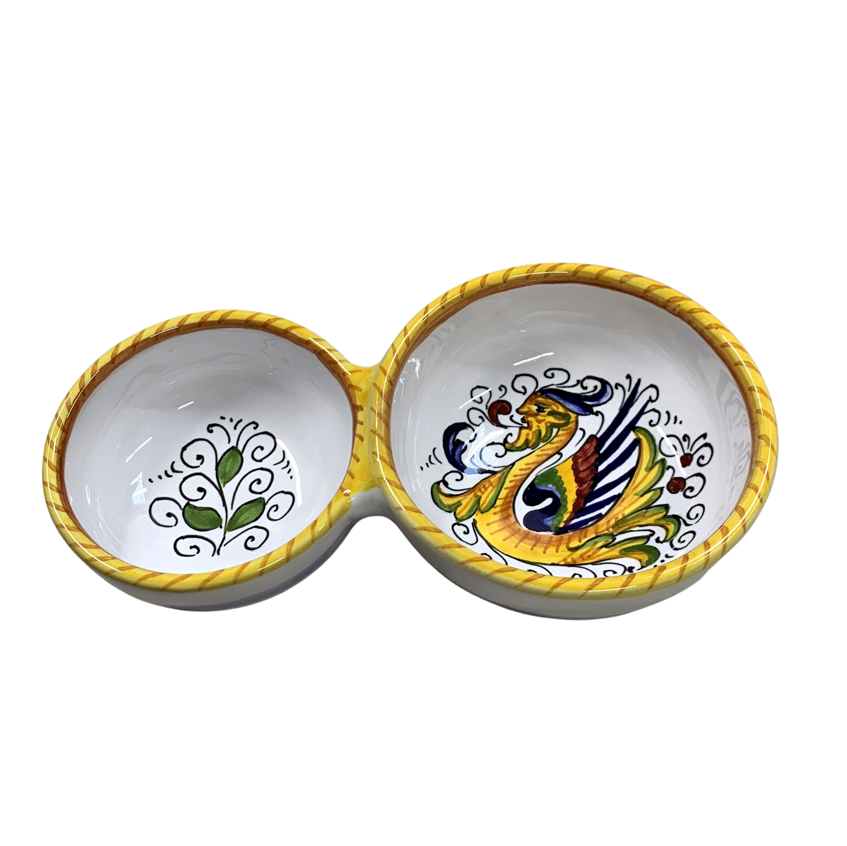 RAFFAELLESCO: Olive Dish Bowl - Relish and Condiments divided bowl [R]