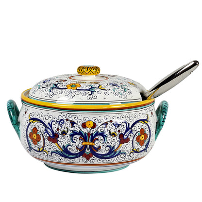 RICCO DERUTA DELUXE: Round Soup Tureen with Metal Ladle