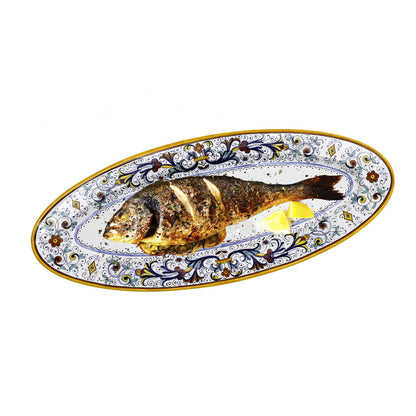 RICCO DERUTA DELUXE: Fish/Hors d'Oeuvres Oval Narrow Platter
