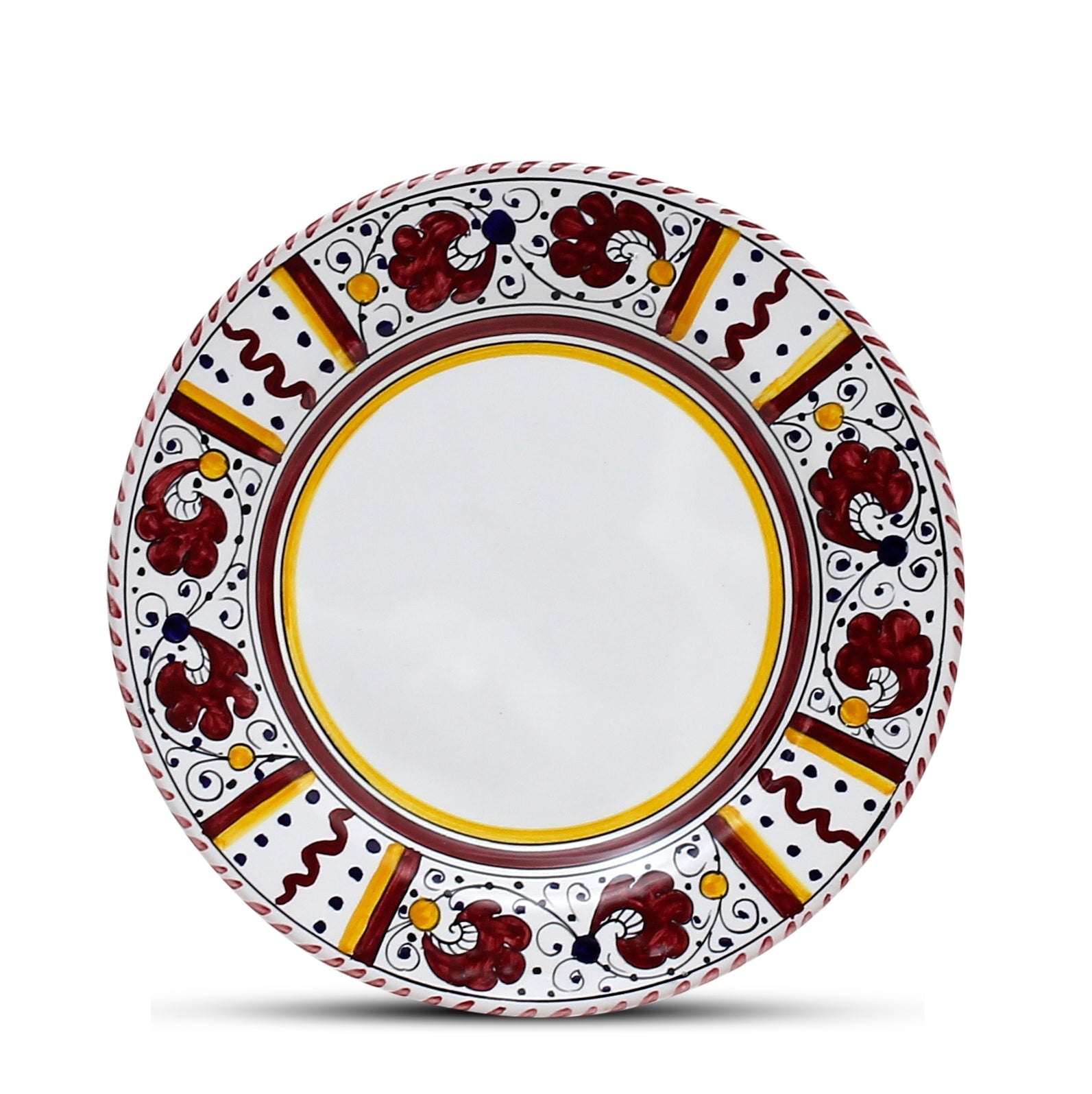 ORVIETO RED ROOSTER: 4 Pieces Place Dinnerware Setting