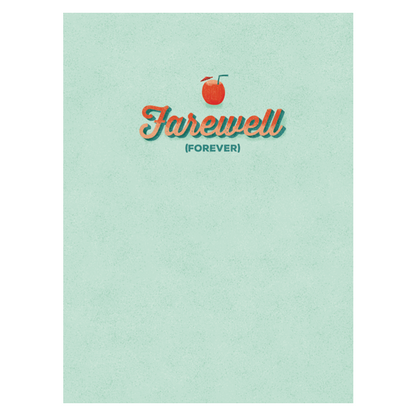 Endless Retirement Card With Glitter Joker Greeting