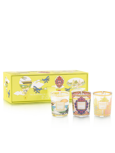 Baobab Collection - Trio Travel Candles Rio-Mexico-Miami   