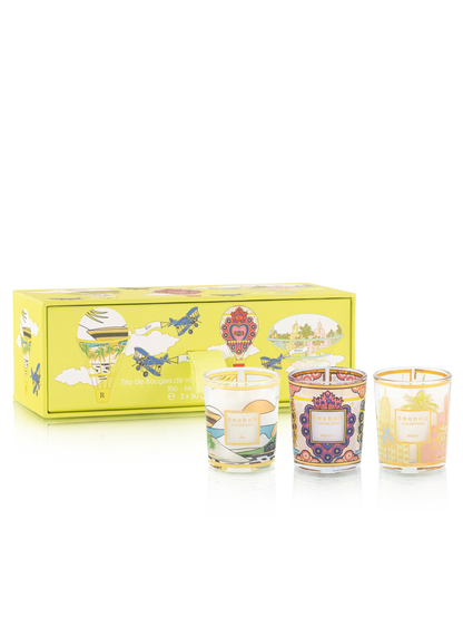 Baobab Collection - TRIO TRAVEL CANDLES RIO-MEXICO-MIAMI - Coastous
