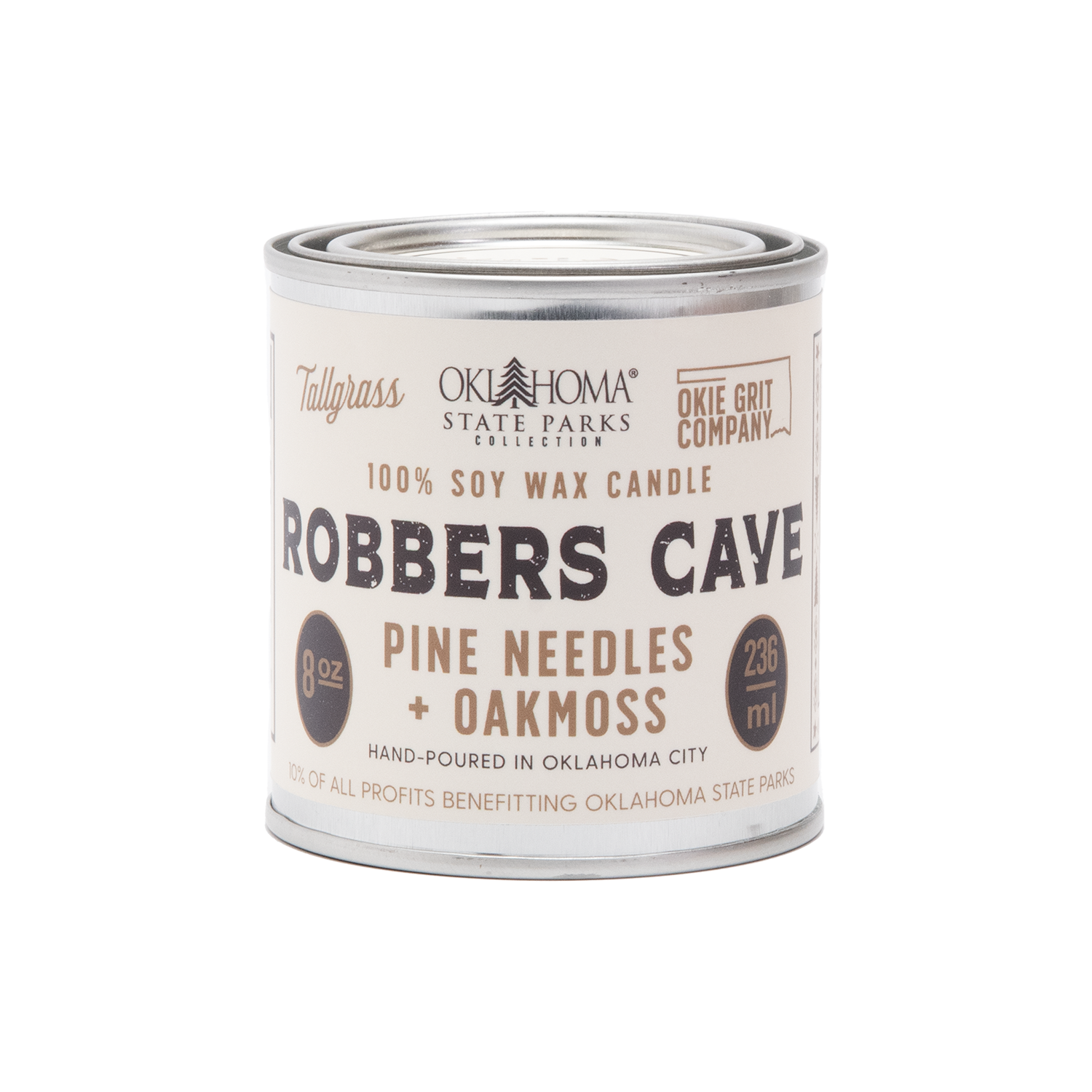 Robbers Cave: Pine Needles + Oakmoss Soy Wax Candle Tallgrass Supply