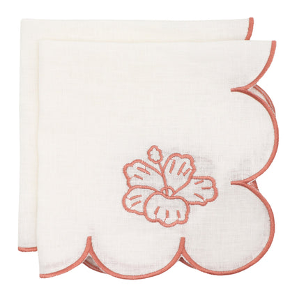 Rosette Ivory Napkin - Set of 4 Ro'Table