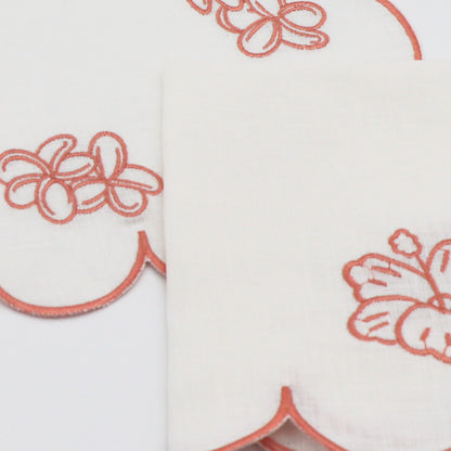 Rosette Ivory Napkin - Set of 4 Ro'Table